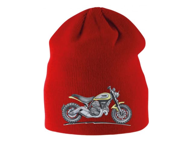 Dětská zimní čepice Ducati motorka