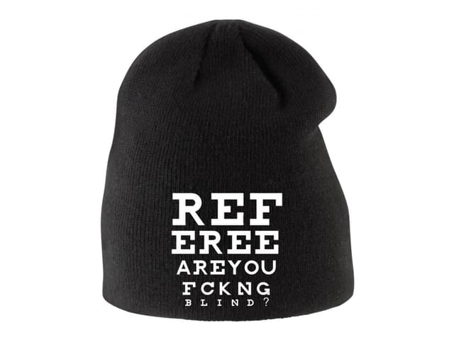 Dětská zimní čepice Rozhodčí je slepý
