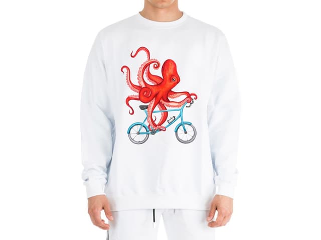 Svetr cyklista chobotnice