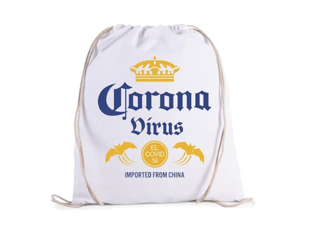 Coronavirus parodie pivní taška