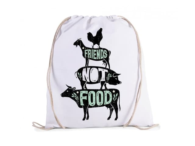 Vegetariánská taška - Přátelé, ne jídlo