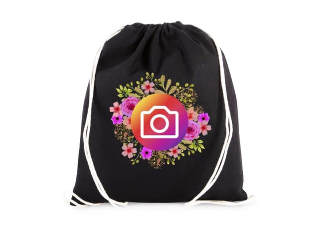 Instagram květinová taška