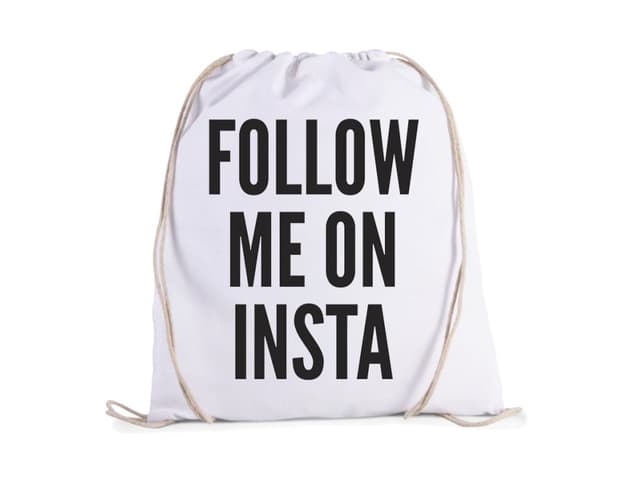 Taška Sleduj mě na Instagramu