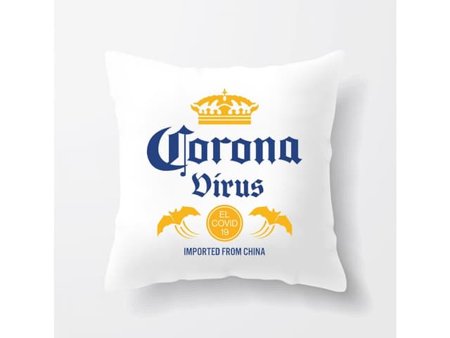Koronavirus parodie pivní polštář