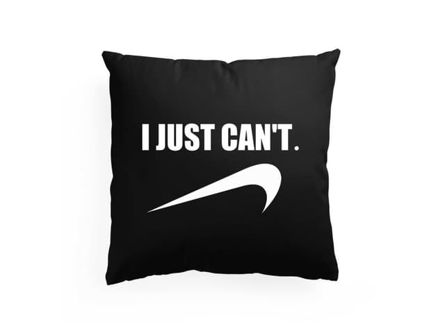 Prostě nemůžu najít polštář - Nike parodie