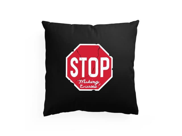 Polštář Stop výmluvy