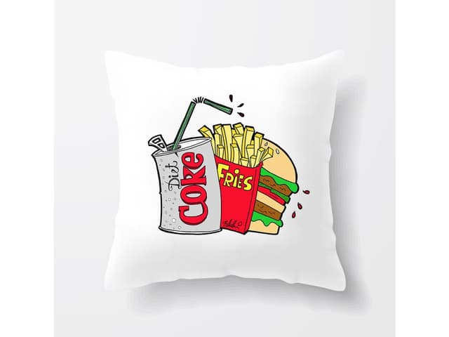 Polštář kola smažený hamburger