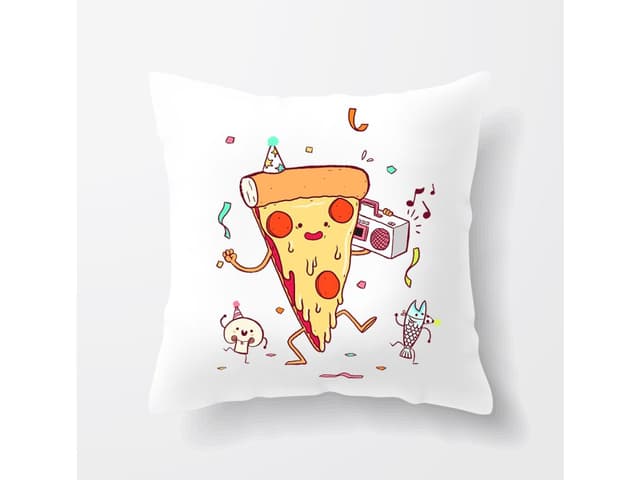 Pizza party polštář