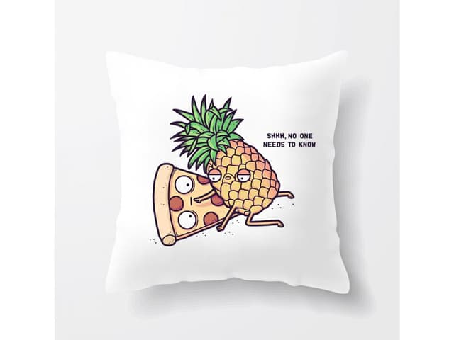 Pizza a ananas polštář