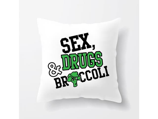Polštář Sex Drogy Brokolice