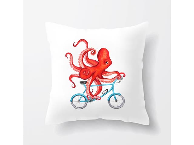 Cyklistická chobotnice polštář