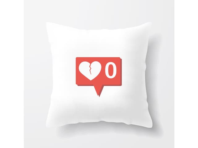 Polštář Žádné Instagram notifikace