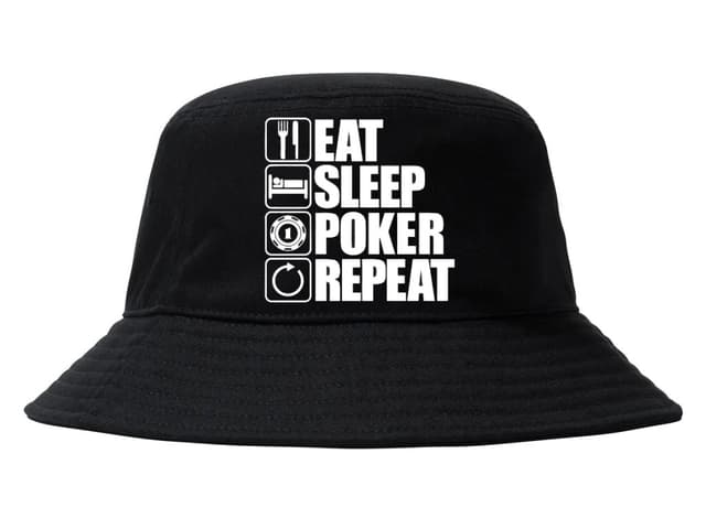 Klobouk Eat, Sleep, Poker, Repeat