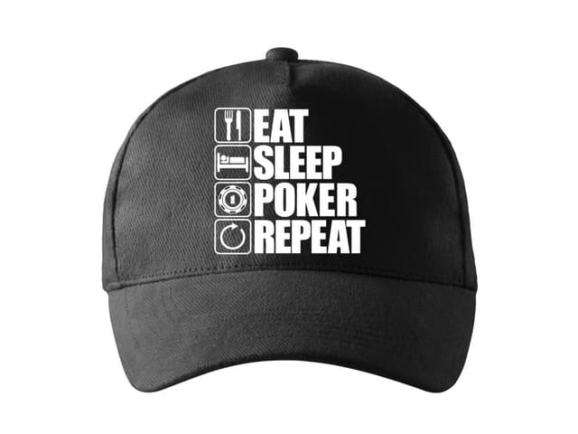 Kšiltovka Jíst, spát, poker, opakovat