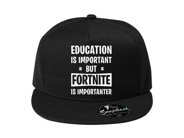 Snapback vzdělání je důležité, ale Fortnite je důležitější