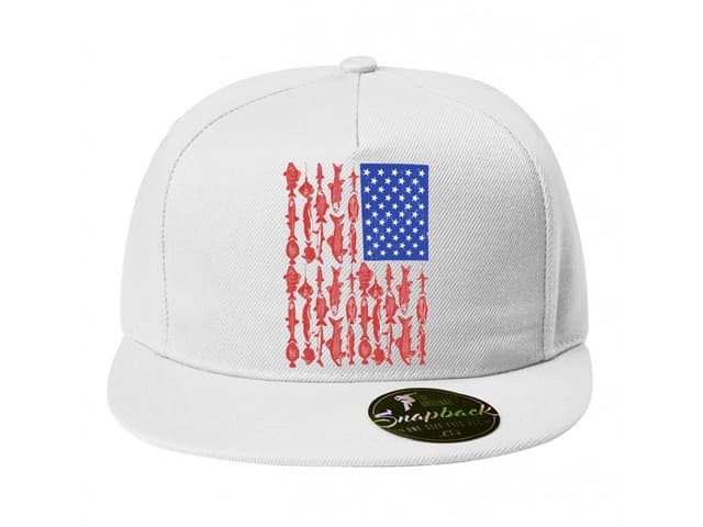 Snapback rybaření americká vlajka