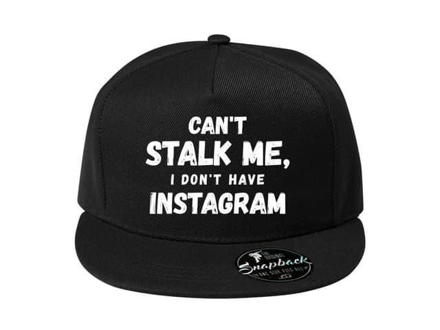 Snapback Nemůžeš mě sledovat, nemám Instagram