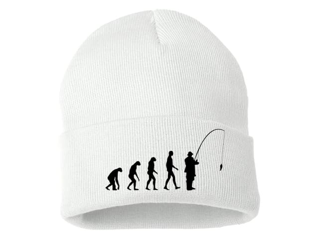 Zimní pletená čepice Fishing evolution