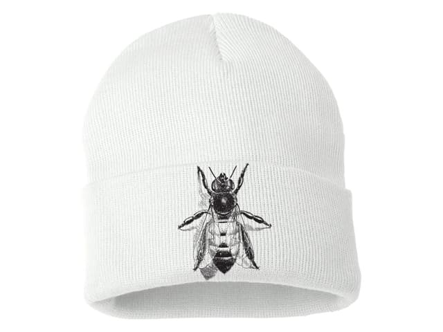 Pletená zimní čepice Včelka