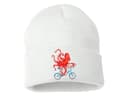 Pletená zimní čepice Cyklista Chobotnice