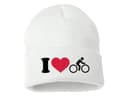 Zimní pletená čepice Miluji cyklistiku