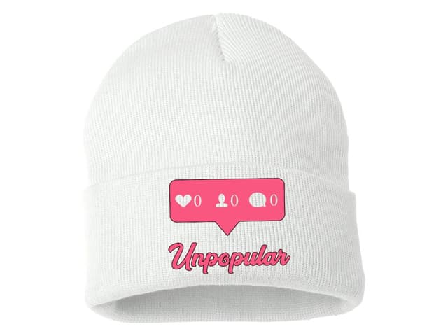Zimní čepice Nepopulární instagram