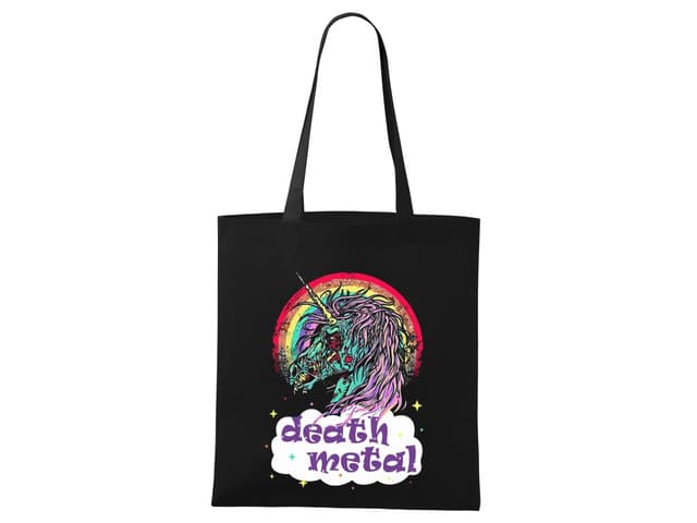 Nákupní taška Death Metal jednorožec