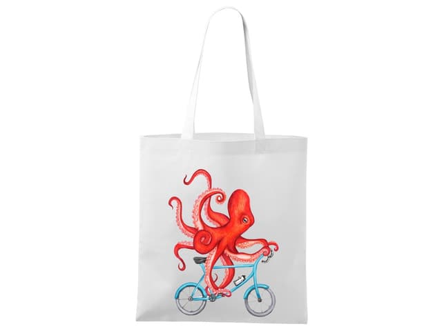 Nákupní taška Cyklista Chobotnice