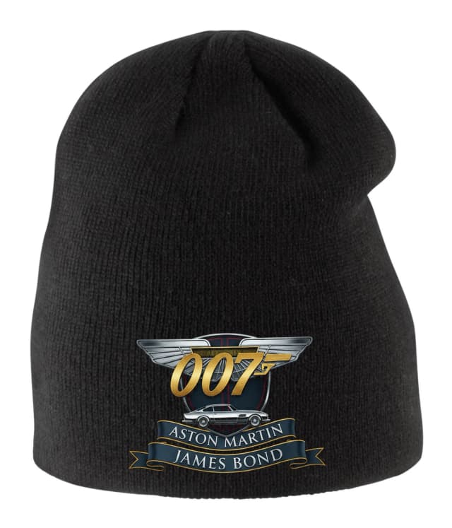 Dětská zimní čepice Nadčasová Zlatá Elegance Aston Martin James Bond Klasická Špionážní Ikona