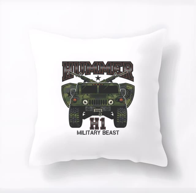 Polštář Hummer H1 Vojenská Bestie Maskáčový Terénní Obr
