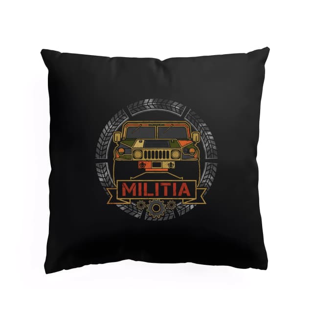 Polštář Hummer H1 Militia Militární Bestie Offroad V Kruhu Pneumatik A Ozubených Kol
