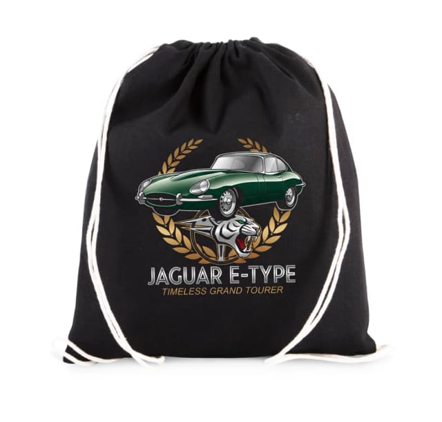 Vak na záda Jaguar Etype Nadčasová Ikona Zelená Klasika A Divoký Šarm