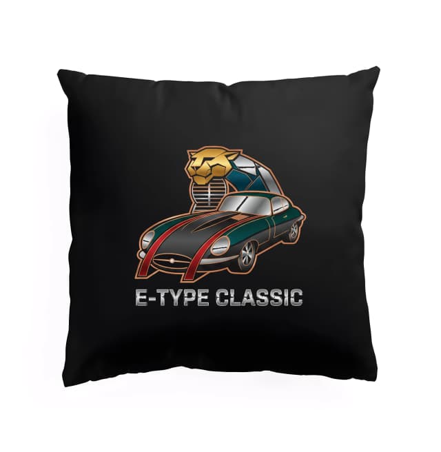 Polštář Etype Classic Jaguarův Zlatý Gepard Klasická Krása A Síla