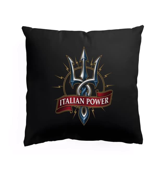 Polštář Mořský Tritonův Trojzubec A Hrdost Itálie Italian Power Emblém Síla
